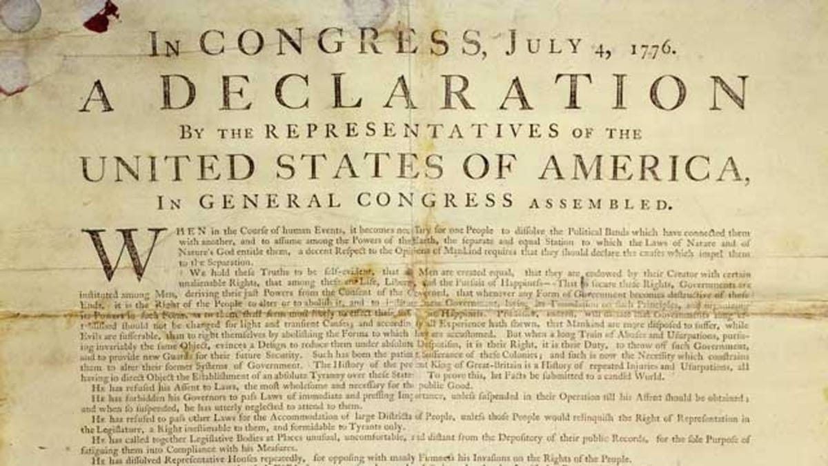 4th of July discount offer, Declaration of Independence