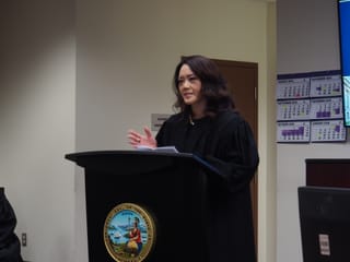 Maggie Yang swears in to San Bernardino bench