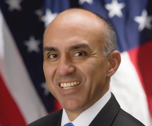 Michael Ramos smiles at the camera.