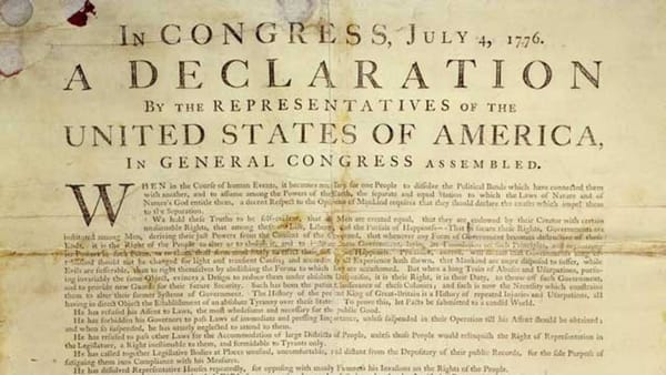 4th of July discount offer, Declaration of Independence